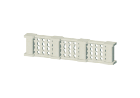 3D Balustrade - Decorated bulged columns and small pillars