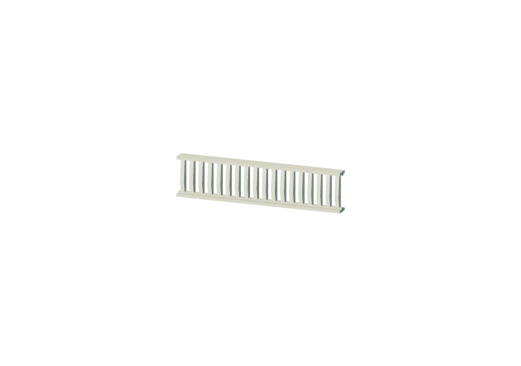 3D Balustrade - Rechteckige Säulen mit einzelner... 3D Balustrade - Rechteckige Säulen mit einzelner...