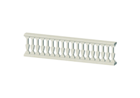 Balaustradas 3D - Pilastras planas abauladas