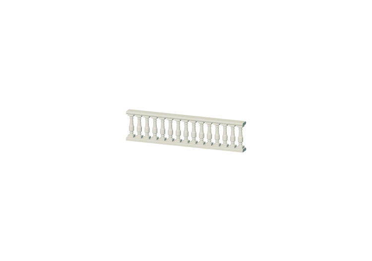 Balustrades 3D - Colonnes évasées - ACCA software Balustrades 3D - Colonnes évasées - ACCA software