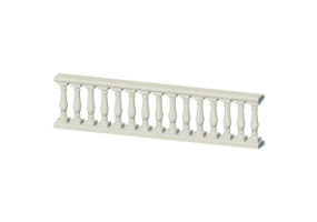 3D Balustrade - Säulen mit einzelner Ausbauchung