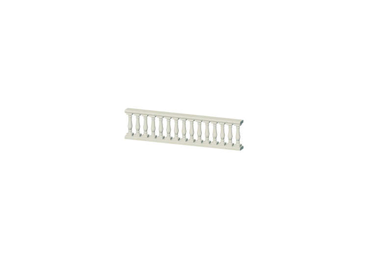 3D Balustrade - Säulen mit einzelner Ausbauchung - ACCA... 3D Balustrade - Säulen mit einzelner Ausbauchung - ACCA...
