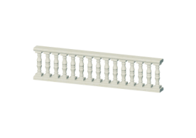 3D Balustrade - Columns with two bulges