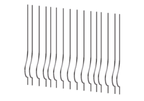 3D Gratings - Shaped Pole