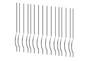 3D Gratings - Round Shape Pole