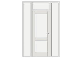 Esquadria 3D - Almofadada P[R] 1FB[2V]+2BANDLAT+1BAND