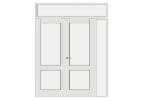 3D Fixtures - Embossed D[R] 2HDL_SYM[2GP]+1SDLGT+1OVPAN