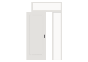Esquadria 3D - Almofadada P[R] 1FCS[1P]+1BANDLAT+1BAND