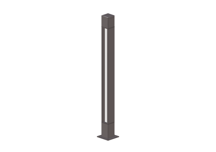Réverbères pour jardin 3D - Lampada a paletto - Platek -... Réverbères pour jardin 3D - Lampada a paletto - Platek -...