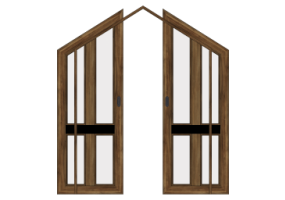 Esquadria 3D - Cl&aacute;ssica P[DT] 2FCS[4V]