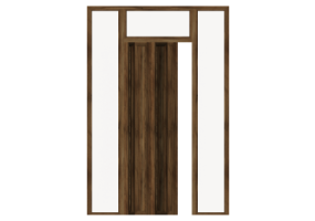 Esquadria 3D - Cl&aacute;ssica P[R] 1FC[4P]+2BANDLAT+1BAND