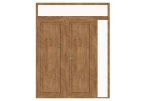 Esquadria 3D - Contramarco P[R] 2FB_SIM[1P]+1BANDLAT+1BAND