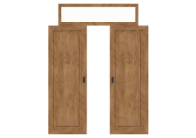 3D T&uuml;r/Fenster - Rahment&uuml;r T[R] 2VST_SYM[1P]+1OBL