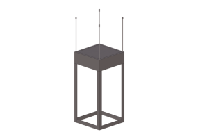 L&acirc;mpada pingente 3D - L&acirc;mpada suspensa - Platek - Eterea L - 9414099