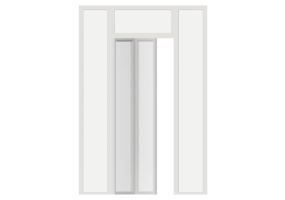 Menuiseries 3D - Moderne P[R] 1VP[2V]+2FNCLC+1SPRLC