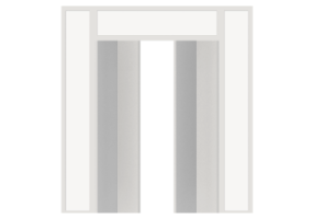3D Fixtures - Modern P[R] 2AL_SYM[2P]+2SDLGT+1OVPAN