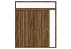 3D T&uuml;r/Fenster - Fluchtt&uuml;r T[R] 2DF_SYM[1P]+1SL+1OBL