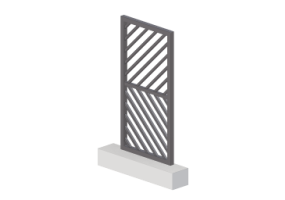 Portail 3D - Panneau [R] 1F[GD]