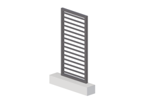 3D Gittertor - Paneel [R] 1F[GH]