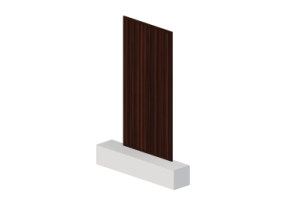 Painel 3D - Painel [R] Mogno
