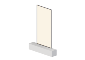 Paneles 3D - Panel [R] Naranja con marco completo