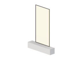 3D Panels - Panel [R] Yellow with full frame
