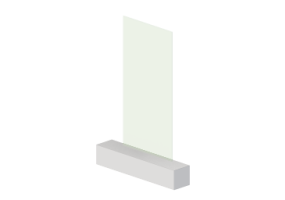 Panneaux 3D - Panneau [R] Vert sans cadre