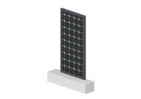 3D Solarmodul - Photovoltaikanlage Modul (02)