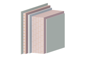 MCV03 - Solid brick masonry cavity wall
