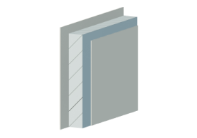 Panel de hormigón no aislado