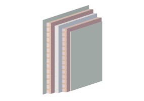 Hollow brick cavity wall