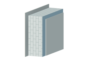 Masonry non-insulated concrete blocks