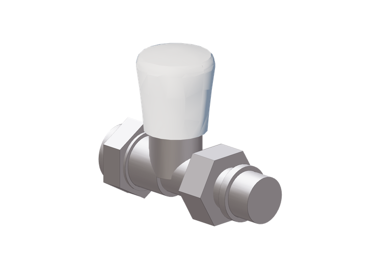 Vanne thermostatisable droite pour tubes en cuivre DN 15x20... Vanne thermostatisable droite pour tubes en cuivre DN 15x20...