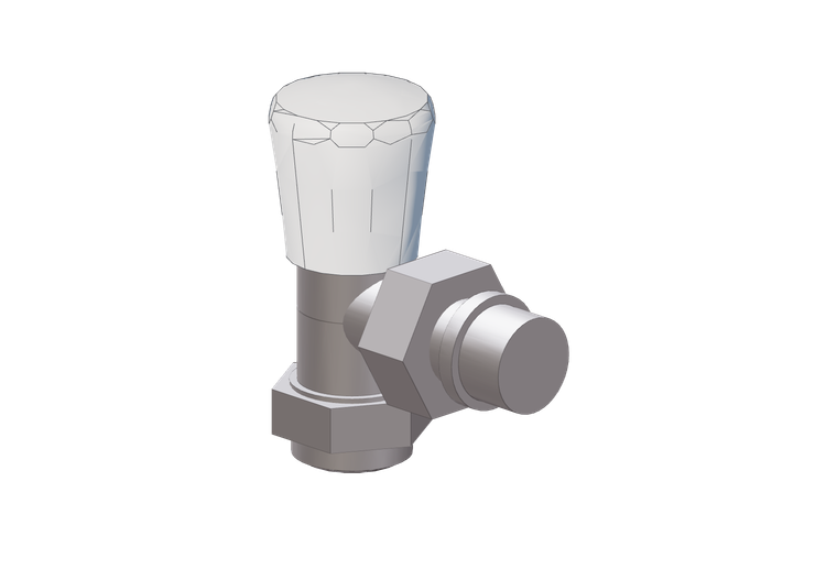 Angle manual valve DN 15x20 for radiators - Caleffi Angle manual valve DN 15x20 for radiators - Caleffi