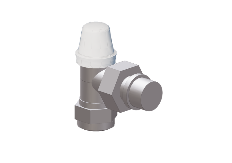 Detentor angular DN 15 (1/2") - Caleffi Detentor angular DN 15 (1/2") - Caleffi