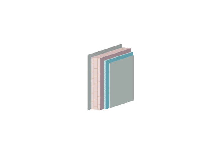 Insulated solid brick masonry - ACCA software Insulated solid brick masonry - ACCA software