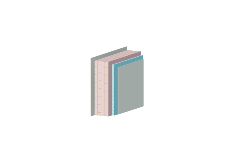 Insulated solid brick masonry - ACCA software Insulated solid brick masonry - ACCA software