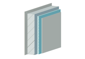Insulated reinforced concrete wall