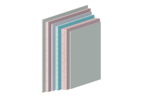 Insulated curtain walls with air gap