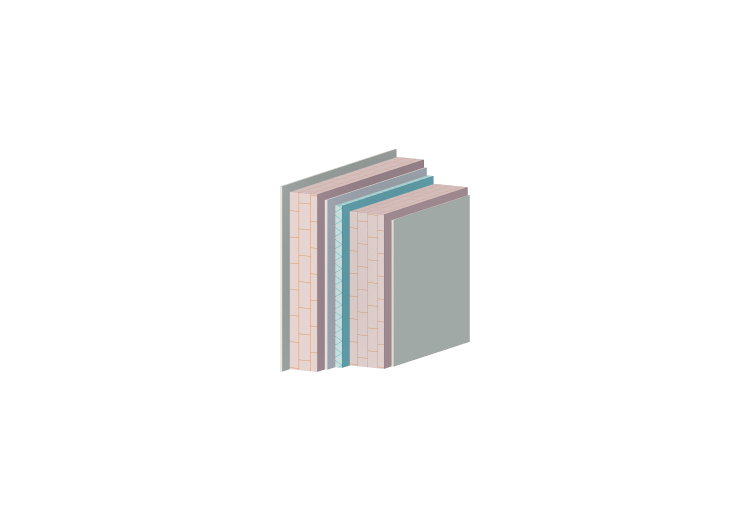 Mur de remplissage avec lame d'air isolée - ACCA software Mur de remplissage avec lame d'air isolée - ACCA software