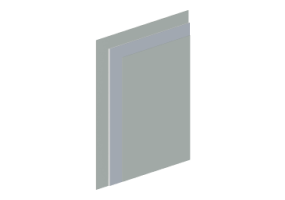 Standard plasterboard panels - thickness 13