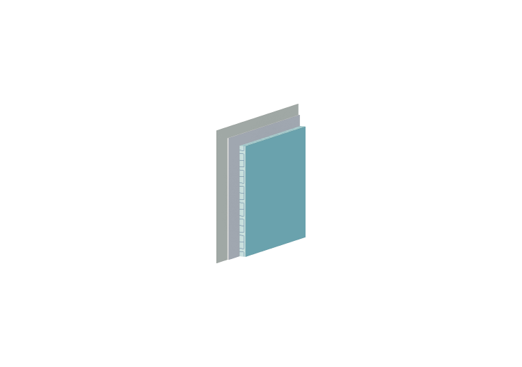 Plasterboard 13mm with rockwool - thickness 60 - ACCA... Plasterboard 13mm with rockwool - thickness 60 - ACCA...