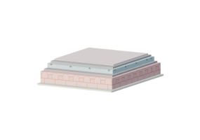 Laje mista, concreto comum - 29.5 cm