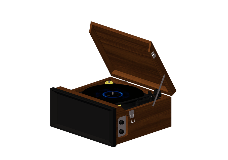 Audio und Video 3D - Vintage-Plattenspieler - ACCA software Audio und Video 3D - Vintage-Plattenspieler - ACCA software