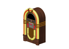 Audio und Video 3D - Vintage Jukebox