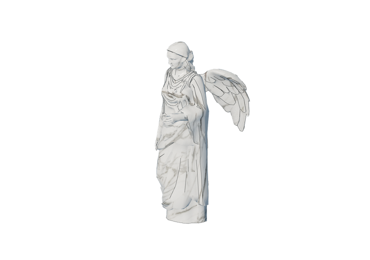 Esculturas 3D - Estátua anjo - ACCA software Esculturas 3D - Estátua anjo - ACCA software