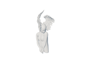 3D Sculptures - Statue Figure with wings