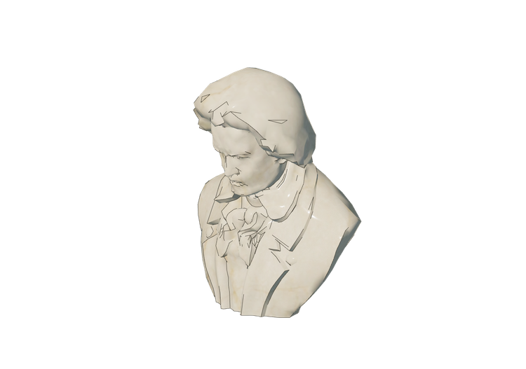 Esculturas 3D - Busto Beethoven - ACCA software Esculturas 3D - Busto Beethoven - ACCA software