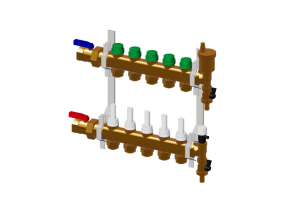 DYNAMICAL®, Preassembled distribution manifold DN25-DN20 5 branches