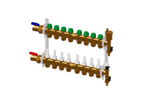 DYNAMICAL®, Pre-assembled distribution manifold DN25-DN20 8 branches